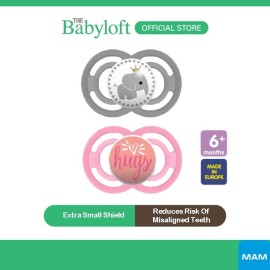 MAM Perfect Pacifier 6+ Months Softer Baby Soother with Self Sterilising Travel Case