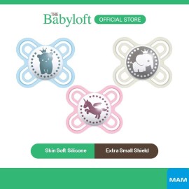 MAM Perfect Pacifier 0-2 Months Softer Baby Soother with Self Sterilising Travel Case