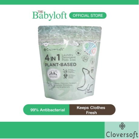 Cloversoft 4 in 1 Plant Based Anti Dust Mite Laundry Pods - Safe For Kids