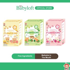 Apple Monkey Flowering Organic Brown Rice Puff - 8months Apple spinach broccoli