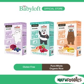 Natufoodies Special Edition Halal Organic Multigrain/Buckwheat Puff Sticks 21g (3 x 7g)(Age: 8 months+) Dragonfruit blueberry