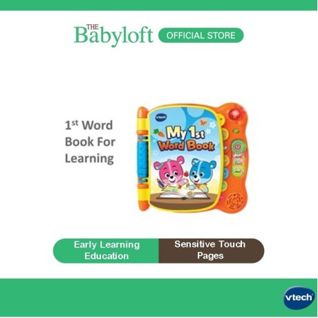 Vtech My First Word Book Kids E-Book English Vocabulary Electronic Learning Toys 12-36 months