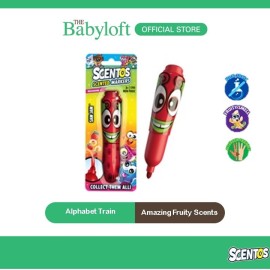 Scentos Scented Bullet Tip Marker - Strawberry / Green Apple / Blueberry Kids Marker Pen Non-Toxic