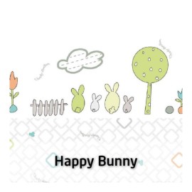 (Dc) Baby Pillow Case-Ll (30.5X40.5Cm) - Happy Bunny