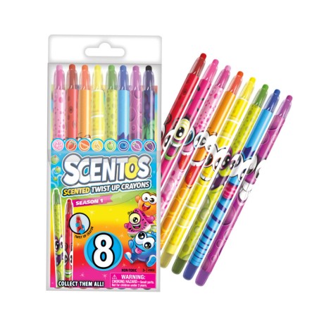 (Dc) 8Ct. Scentos Scented Twistable Crayons