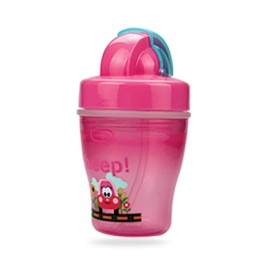 Double Straw Cup 150Ml-(Pink)