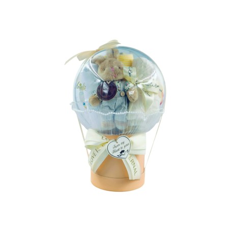 Angeliz Baby Gift Wishing Balloon Lucky Bunny Baby Hamper Set 11 Pcs ( Neutral )