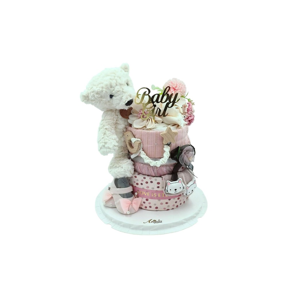 Angeliz Little Flower Girl Party Grow Baby Hamper Set 14 Pcs ( With LED Light)