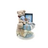 Angeliz Memory Swaddle Bear Baby Hamper Set 8 Pcs- Blue