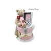 Angeliz Memory Swaddle Bear Baby Hamper Set 8 Pcs- Pink