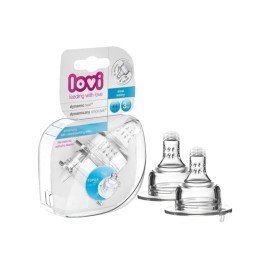 LOVI Dynamic Feeding Teat Medium 2 pcs