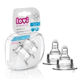 LOVI Dynamic Feeding Teat Porridge 2 pcs