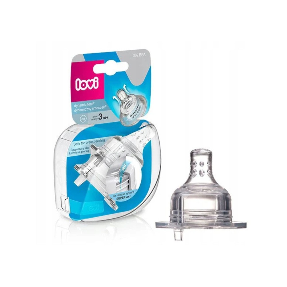 LOVI Dynamic Feeding Teat Tri-flow 2 pcs