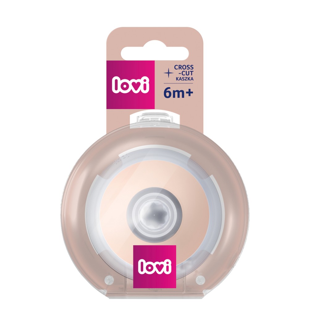 LOVI Dynamic Feeding teat Mammafeel 6m+ CROSS-OUT 1 pc.