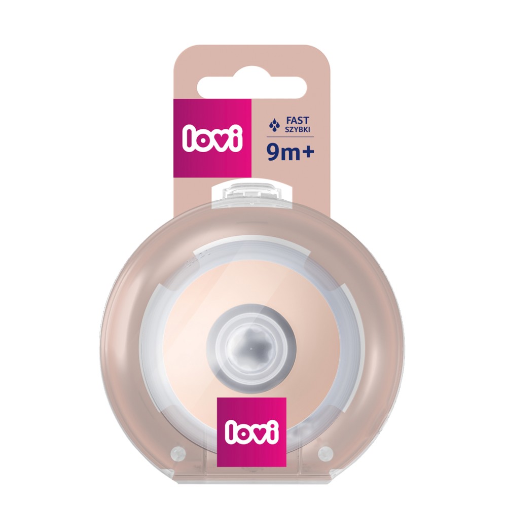 LOVI Dynamic Feeding teat Mammafeel 9m+ FAST 1 pc.