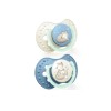 LOVI Silicone Dynamic Soother 3-6m 2 pcs Night&Day Boy