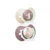 LOVI Silicone Dynamic Soother 3-6m 2 pcs Night&Day Girl