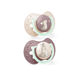 LOVI Silicone Dynamic Soother 3-6m 2 pcs Night&Day Girl