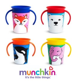 Munchkin-6oz Eco Deco Miracle 360 Trainer Cup - 1pk (Assorted) - NEW DESIGNS