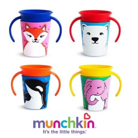 Munchkin-6oz Eco Deco Miracle 360 Trainer Cup - 1pk (Assorted) - NEW DESIGNS