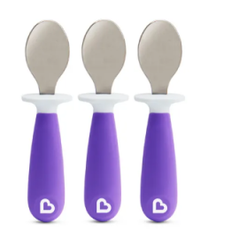 Munchkin-Raise 3pk Toddler Spoons (Assorted) - BB