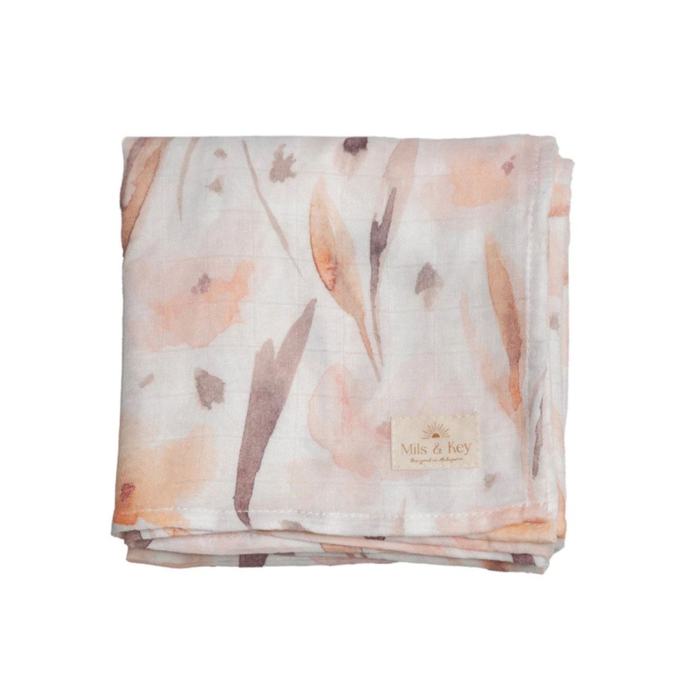 Mils & Key's 70% Bamboo +30% Cotton Swaddles - Meadow