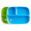 Munchkin-2pk Splash Divided Plates