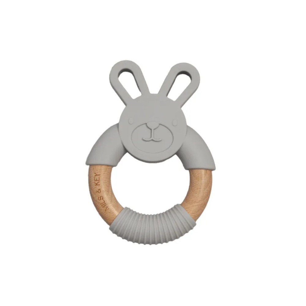 Mils & Key's Bunnie ||  Teethers - Light Grey
