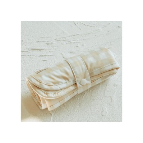 Mils & Key's Travel Bamboo Change Mat - Neutral Gingham