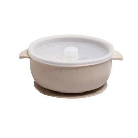 Mils & Key's Speckled   Bowl + Lid - Speckled Dove Grey