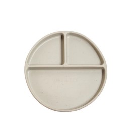 Mils & Key's Divided Plate - Speckled Dove Grey