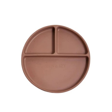Mils & Key's Divided Plate - Speckled Rusty Plum