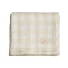 Mils & Key's 70% Bamboo +30% Cotton Swaddles - Neutral Gingham