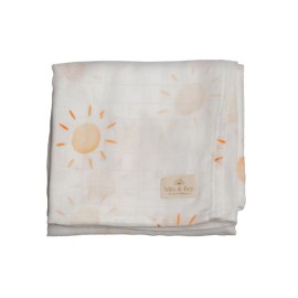Mils & Key's 70% Bamboo +30% Cotton Swaddles - Sun