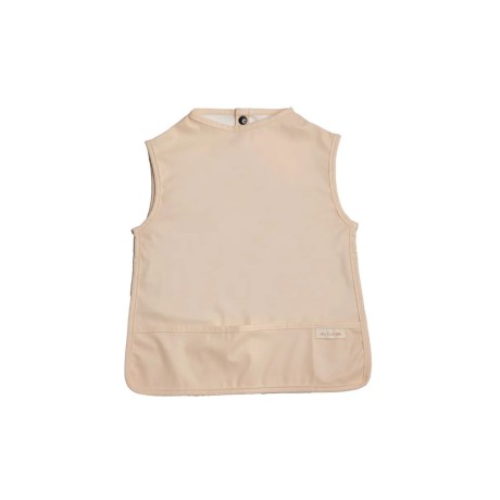 Mils & Key's Mess-Proof Sleeveless Apron/Bib - Speckled Cream