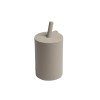 Mils & Key's Straw cup with lid - Dove Grey
