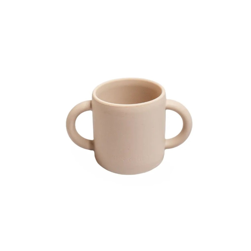 Mils & Key's Training cup with handles - Dove Grey