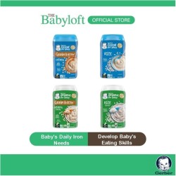 GERBER 1ST FOODS Grain & Grow Cereal for Baby 6+ Months Oat Meal 8 oz Rice