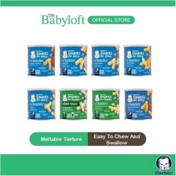 GERBER Lil' Crunchies Snacks for Baby Natural Flavours 8+ Months Veggie  Dip