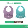 MELII Silicone Waterproof Bib for Babies and Toddlers Shark
