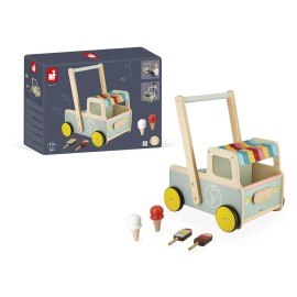 JANOD Ice Cream Cart Push-Along Trolley for 1-3 Years Old