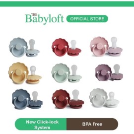 FRIGG Daisy Soft Silicone BPA Free Baby Pacifier - 13 Colours Baby Pink