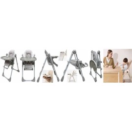 Lucky Baby MINER™ Urban High Chair Double Feedig Tray
Eco Friendly Plastic & Steel Tubing. Soft PVC Seat Cushion with Infant Insert
7 Positions Height adjustable, 5-Point Harness, 5 Position Reclining Seat Baby can Lay Down for Rest,
Double Feedig Tra