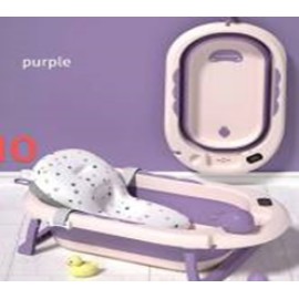 Lucky Baby OALY™ Collapsible Bath Tub W/Thermometer+ Bath Support
82X49X22 CM UMFLOD LARGE
PURPLE TUB
+ PINK NETS
