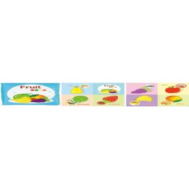 Lucky Baby English Fruit Cloth Book Size : 11x11 cm FRUIT