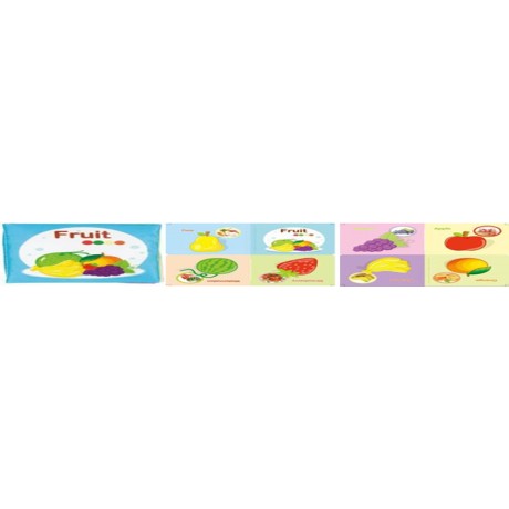 Lucky Baby English Fruit Cloth Book Size : 11x11 cm FRUIT