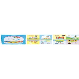 Lucky Baby English Transportion Cloth Book Size : 11x11 cm  TRANSPORT