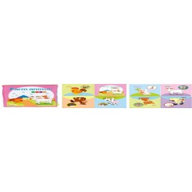 Lucky Baby English Farm Animal Cloth Book Size : 11x11 cm  FARM
ANIMAL