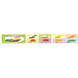 Lucky Baby English Vegetable Cloth Book Size : 11x11 cm  VERETABLE