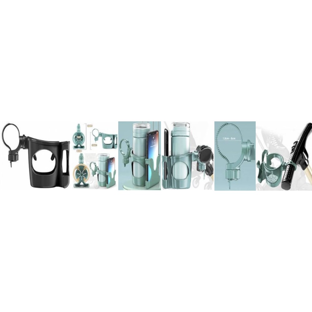 Lucky Baby Universal Cup/Mobile Holder Stroller, Tricycle, Bike, Shopping Cart Accessories 